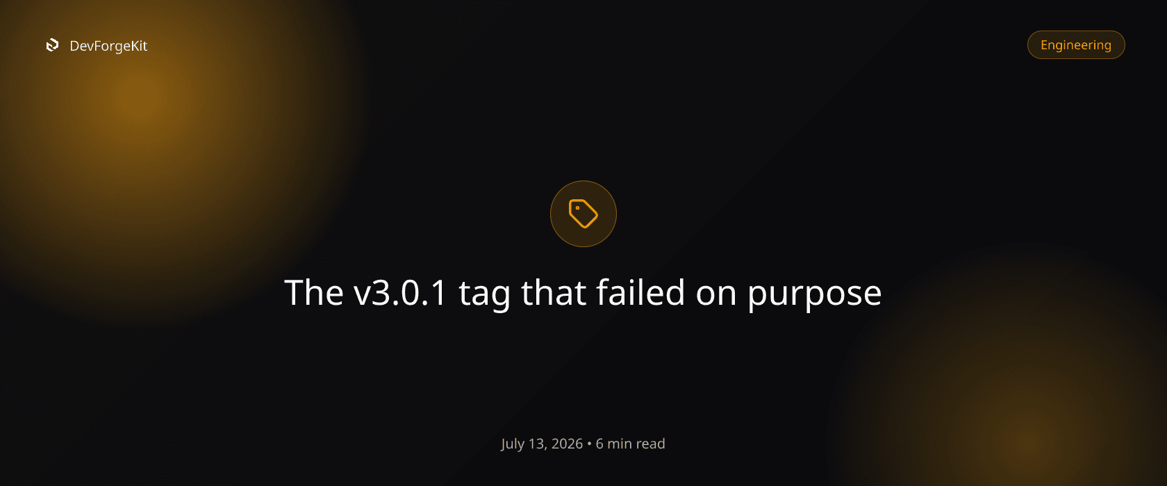 The v3.0.1 tag that failed on purpose